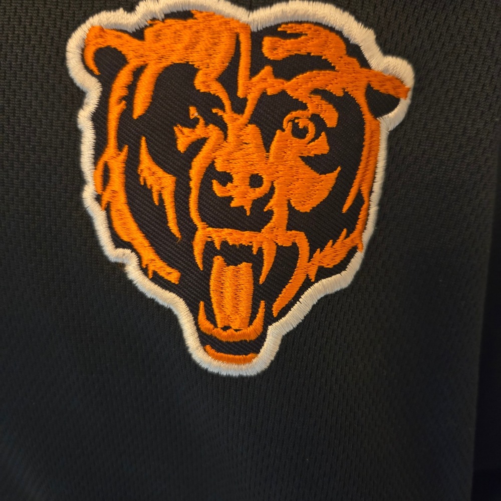 NEW NFL Chicago Bears Quarter Zip Pullover Mens XLT Navy Long Sleeve - NWT - Picture 2 of 10